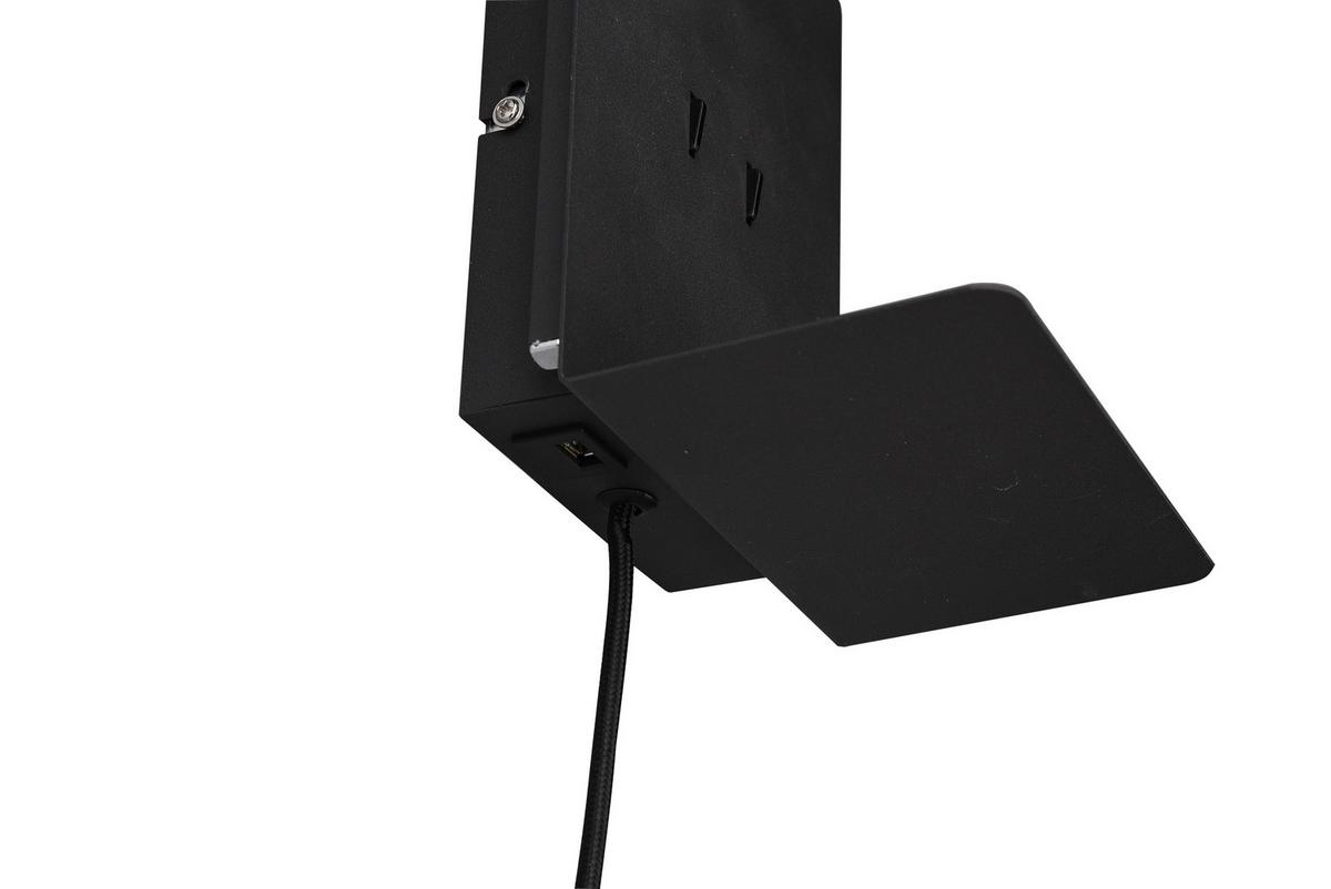 LED-Wandleuchte 222570232 Element - Schwarz, Basics, Metall (20/16/14cm) - Trio Leuchten
