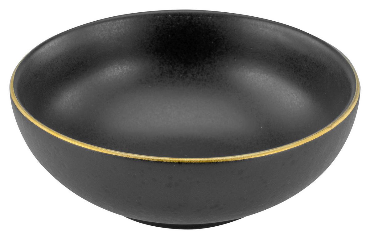 Kombiservice Industrial Keramik 4 Personen Schwarz - Schwarz, KONVENTIONELL, Keramik - Creatable