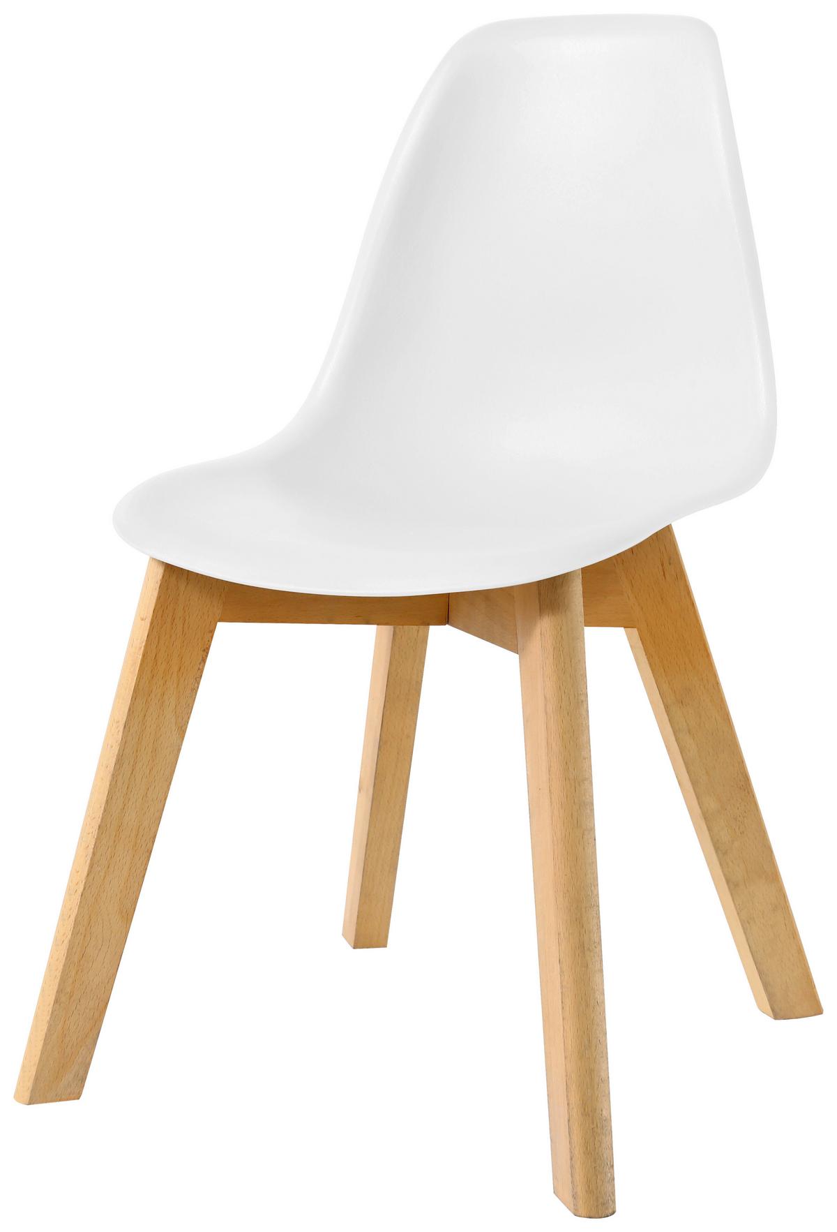Dětská židle STEVE bílá - bílá, Moderní, dřevo/plast (32/57/32cm) - Based