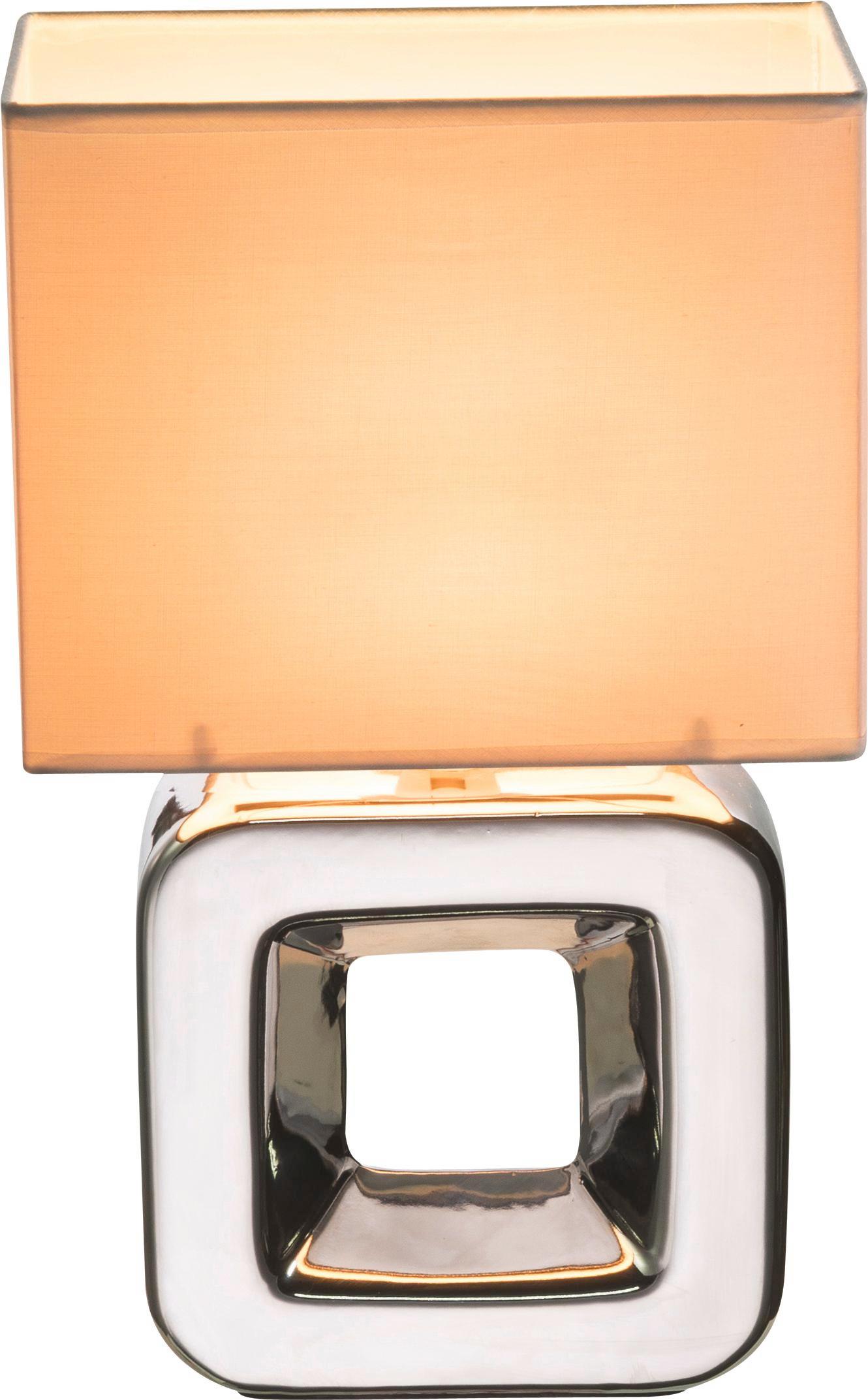 Tischleuchte H:32 cm - KONVENTIONELL, Keramik/Textil (20/12/32cm)