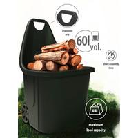 Gartenkarre Allzweck-Trolley - Schwarz, MODERN, Kunststoff (50/60/87cm) - Homezone