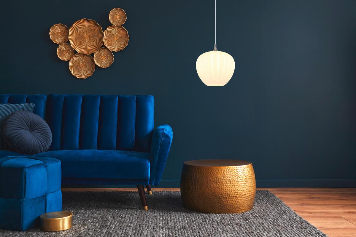 Hängeleuchte 15548h2w - Chromfarben/Weiß, KONVENTIONELL, Glas/Metall (40/120cm) - Globo