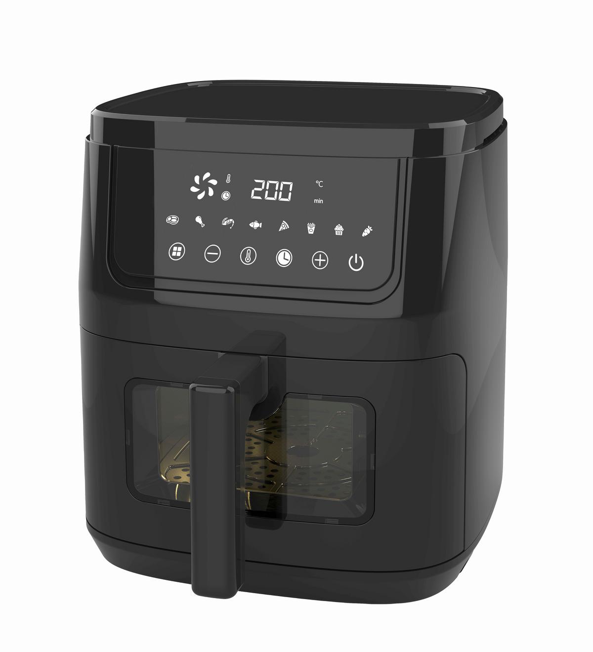 Heißluftfritteuse 1600 Watt - Schwarz, MODERN, Kunststoff/Metall (29/41,5/33cm) - Bono