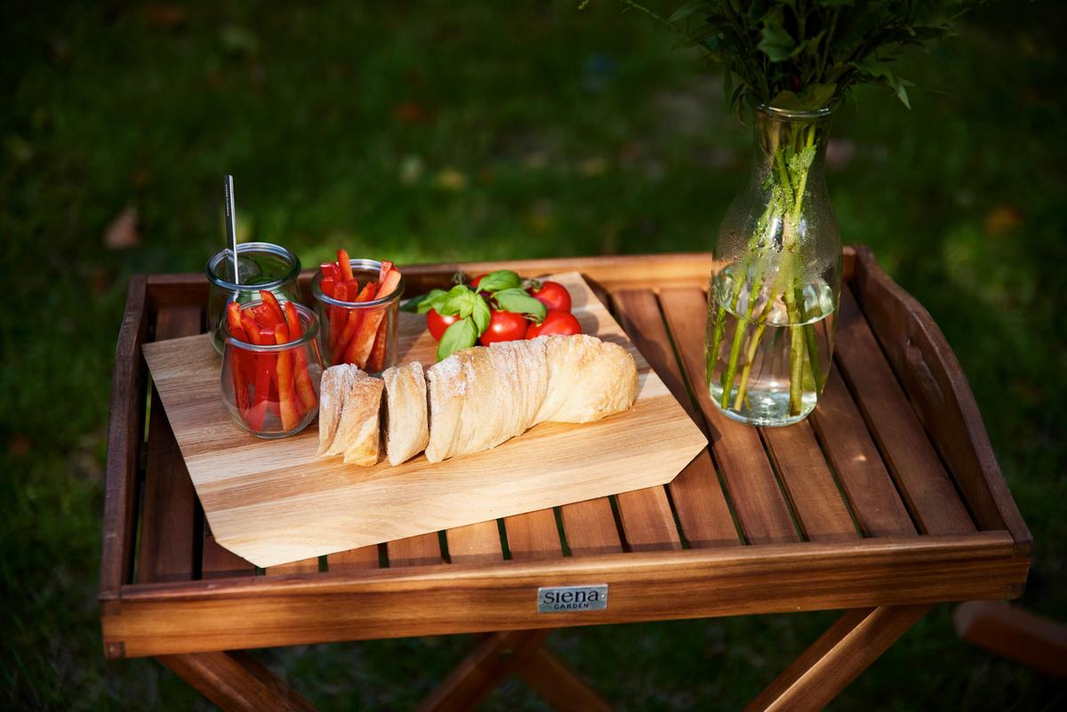 Gartentisch Klappbar Akazienholz L 60 Cm - Akaziefarben, MODERN, Holz (60/40,5/66,5cm) - Siena Garden