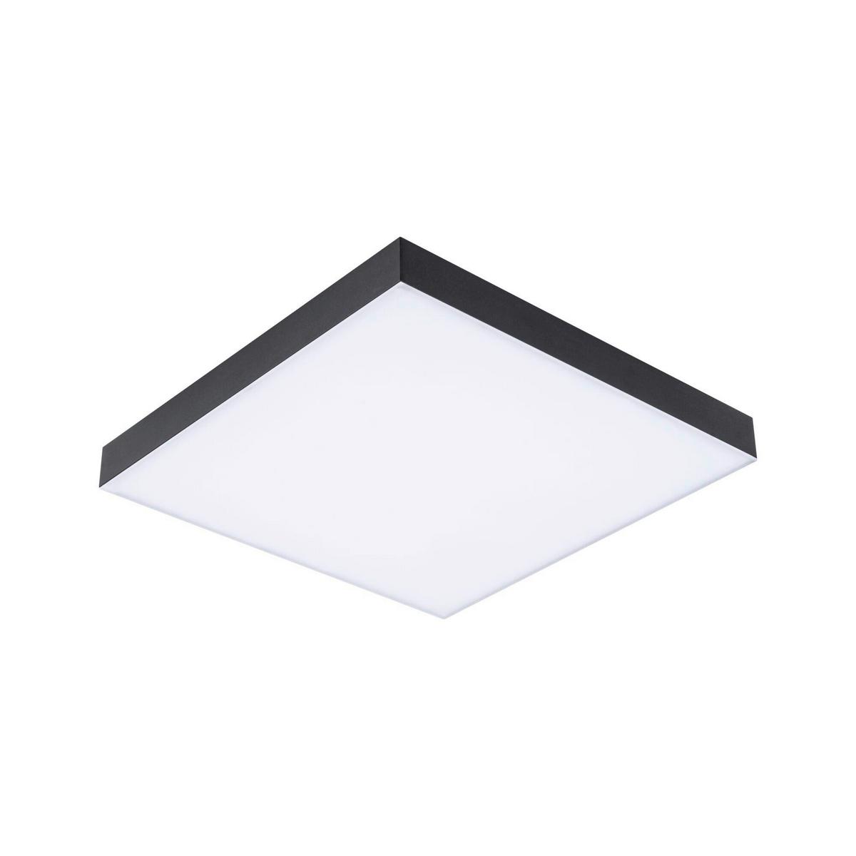 LED-Paneel L: 29,5 cm dimmbar - Schwarz, Basics, Metall (29,5/29,5/6,4cm) - Paulmann