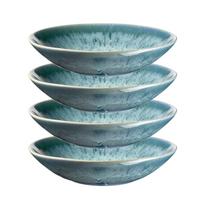 Suppentellerset Carellia Steinzeug, Blau, 4-Teilig - Blau, Basics, Keramik (22,5/5cm) - Mäser
