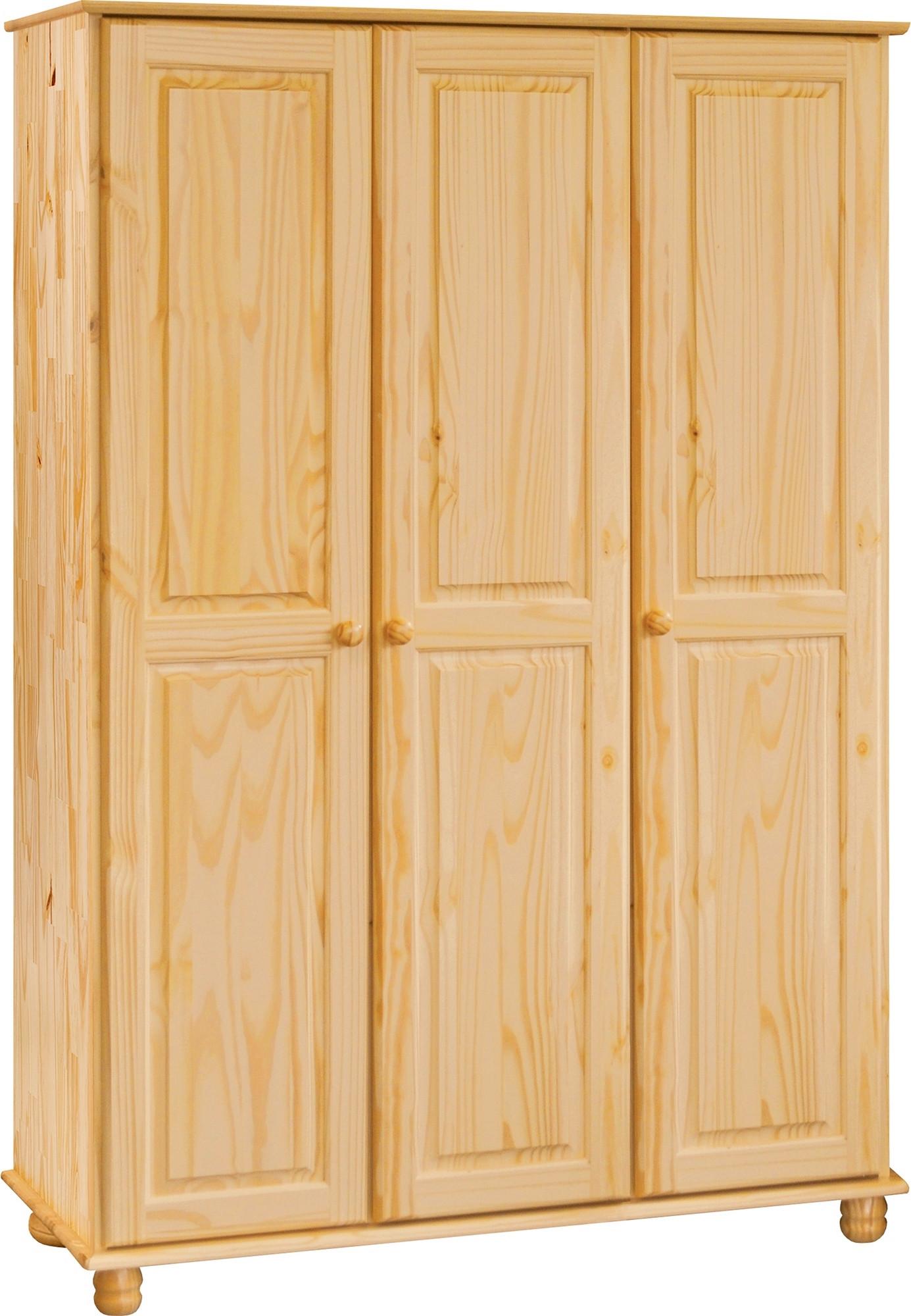 Kleiderschrank Naturfarben B: 120cm - Naturfarben, Natur, Holz (120/178/52cm) - Livetastic