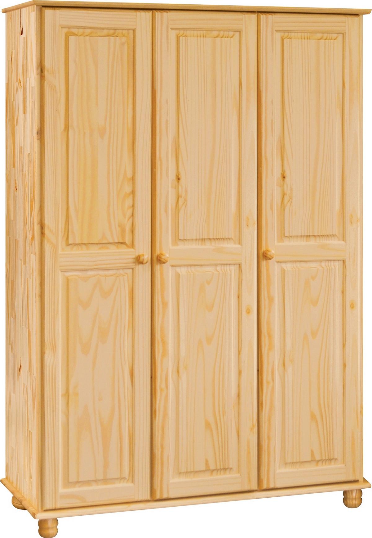 Kleiderschrank Naturfarben B: 120cm - Naturfarben, Natur, Holz (120/178/52cm) - Livetastic