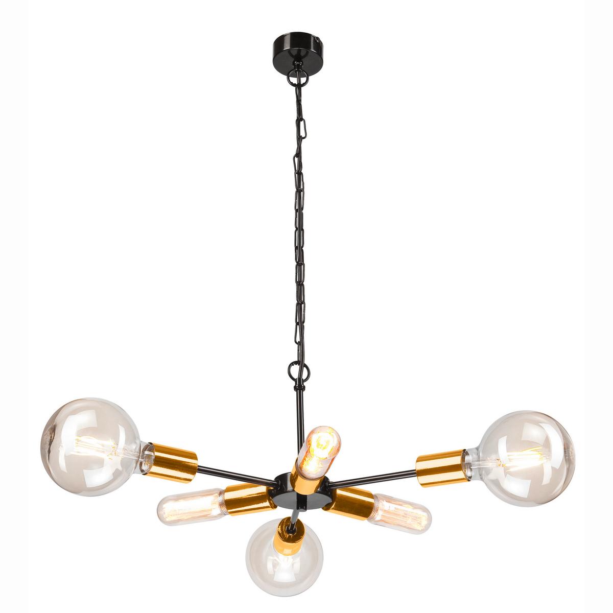 Hängeleuchte 42770 Starla - Goldfarben, Design (74/34/74cm)