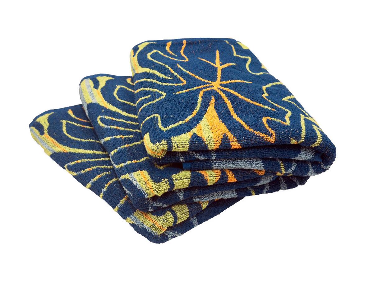 Strandtuch Bali - Blau, KONVENTIONELL, Textil (75/150cm) - Ondega