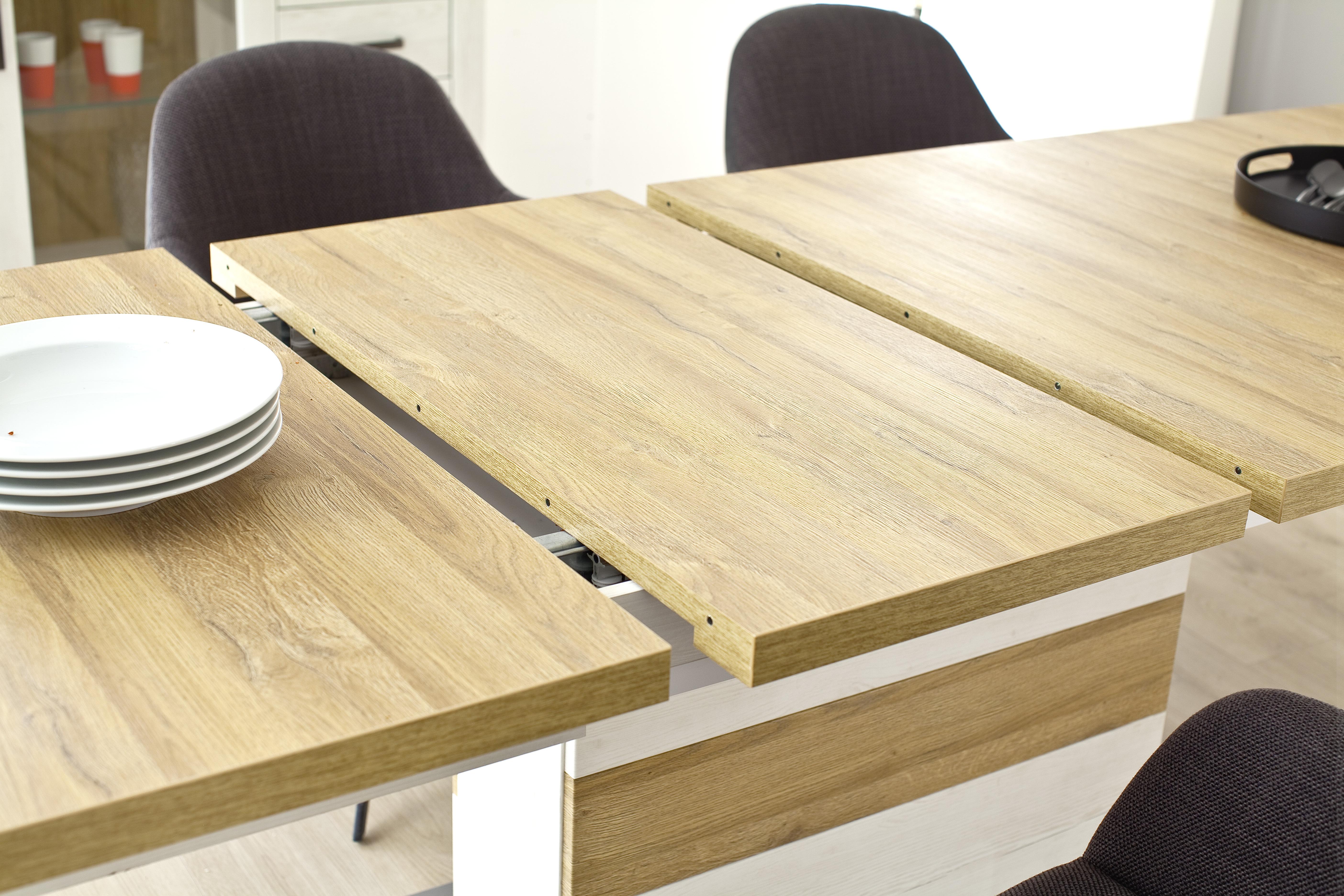 Esstisch ausziehbar Madrid 180-280x100 cm - Eichefarben/Pinienfarben, Design, Holzwerkstoff (180-280/100/77cm) - MID.YOU