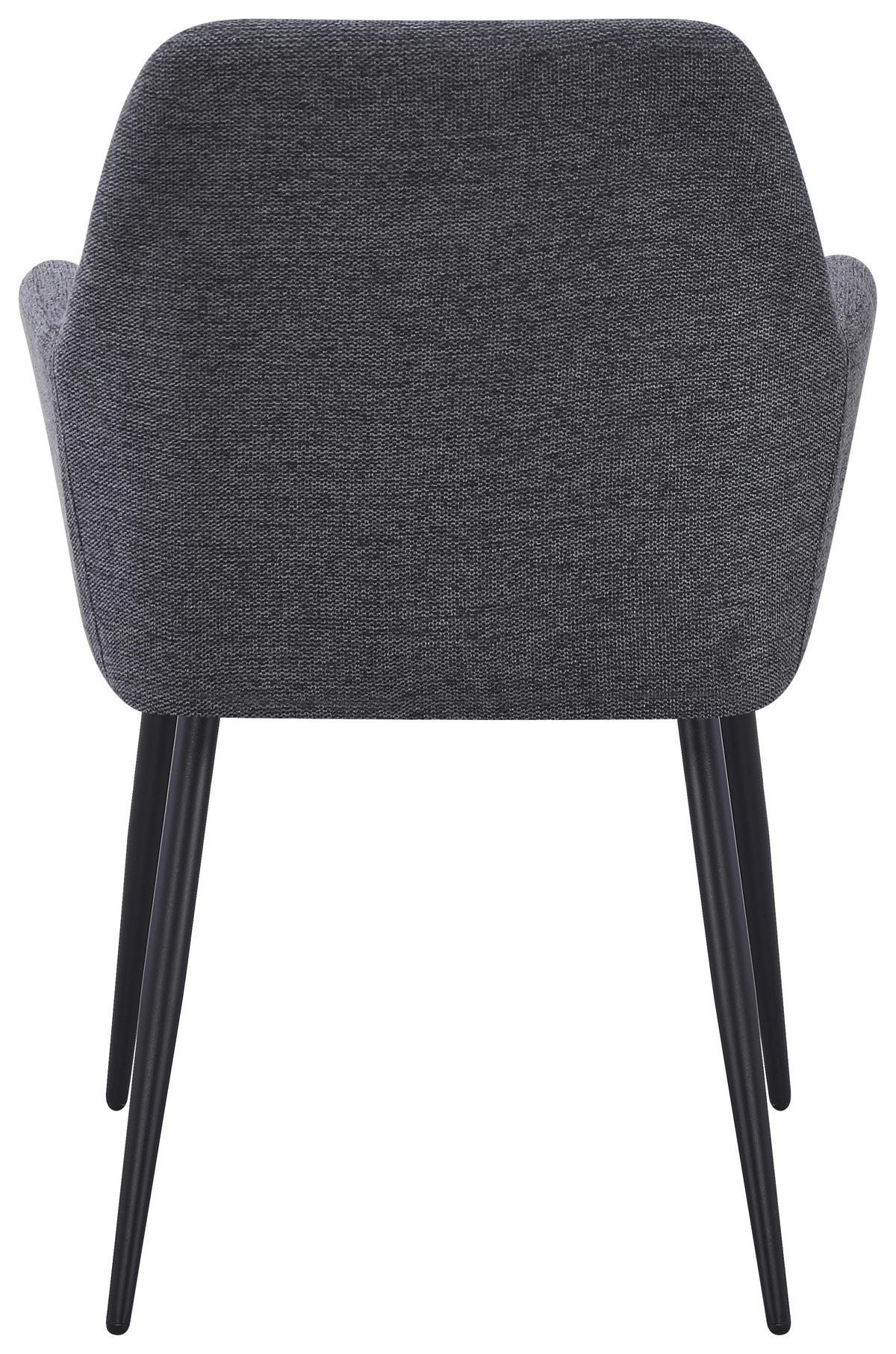 Szék Joe Ii - fekete/szürke, Konventionell, textil/fém (58/86/61cm)