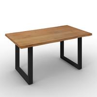 Jedálenský stôl Dan, š: 180 cm - čierna/farba duba, Modern, kov/drevo (180/90/76cm) - Bessagi Home