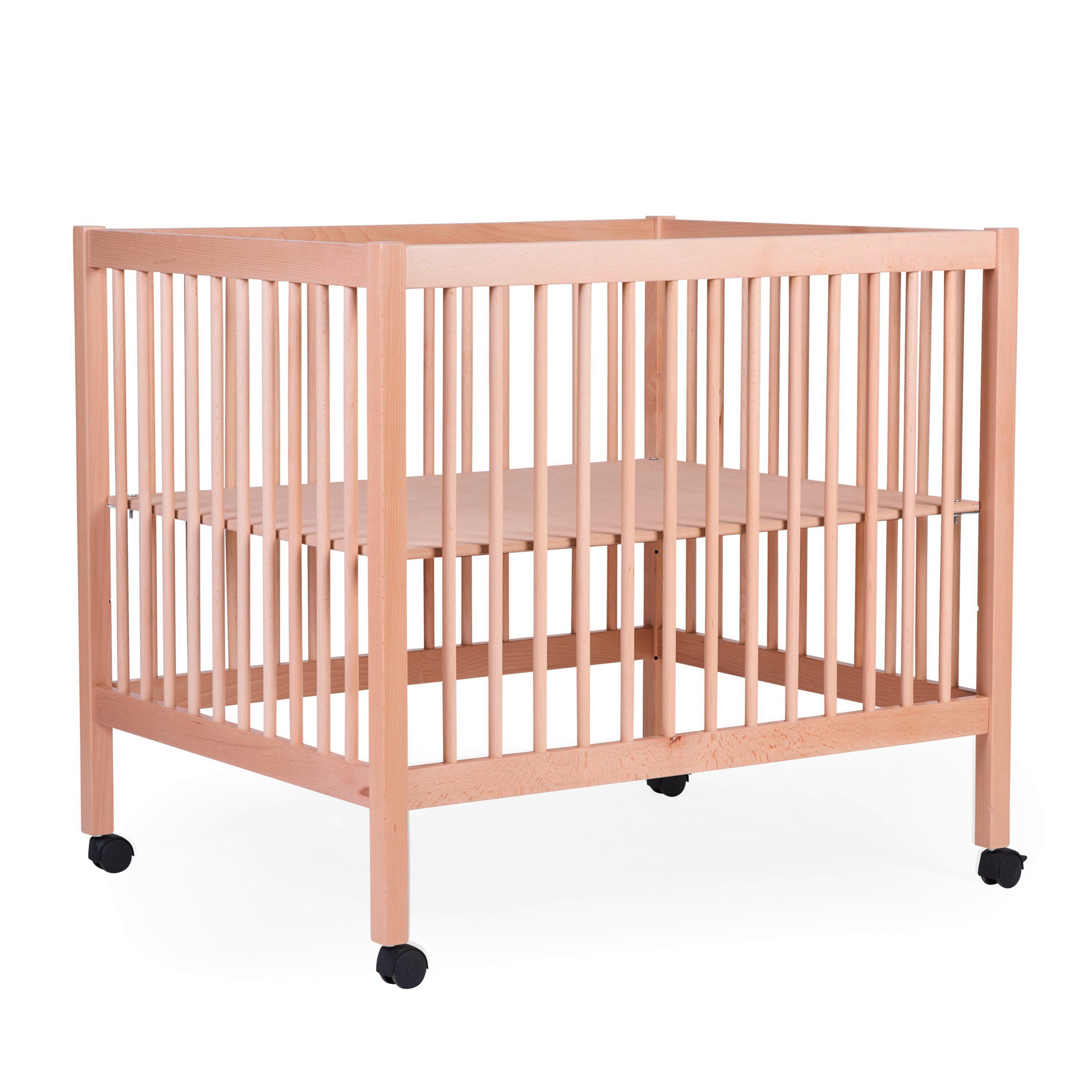 Laufgitter Höhenverstellbar Naturfarben, L: 98 Cm - Naturfarben, KONVENTIONELL, Holz/Kunststoff (98/78/82cm) - Childhome