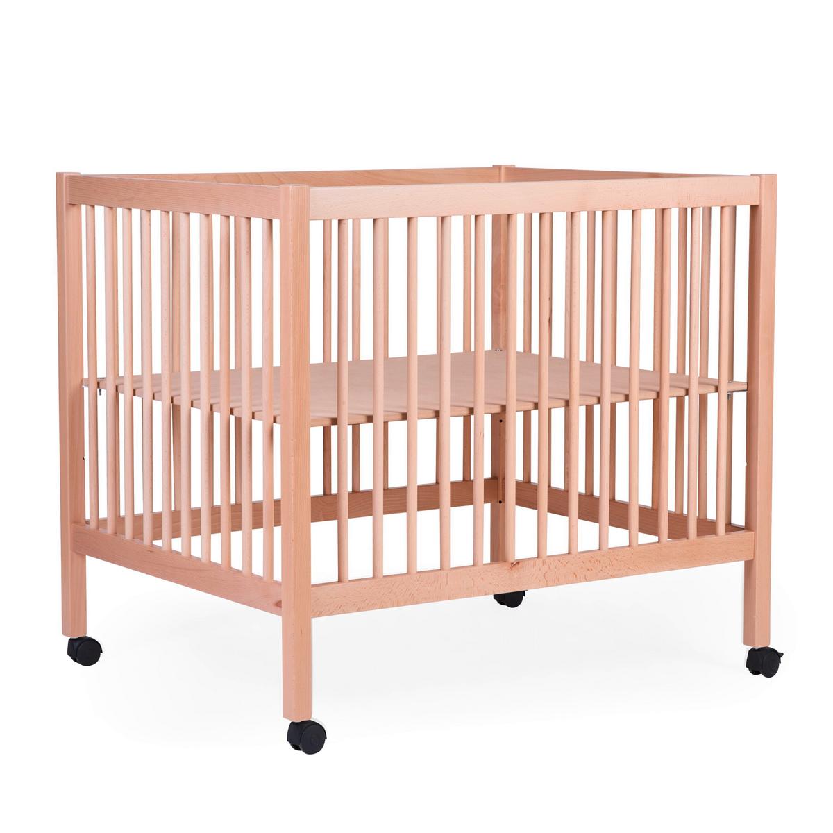 Laufgitter Höhenverstellbar Naturfarben, L: 98 Cm - Naturfarben, KONVENTIONELL, Holz/Kunststoff (98/78/82cm) - Childhome