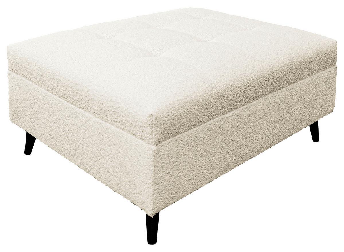 Ecksofa Pruno, Weiß S: 174x247 Cm - Schwarz/Weiß, Design, Textil (174/247cm) - MID.YOU