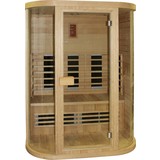 Infrarot Wärmekabine Nordic Comfort - Naturfarben, KONVENTIONELL, Glas/Holz (152/195/112cm)