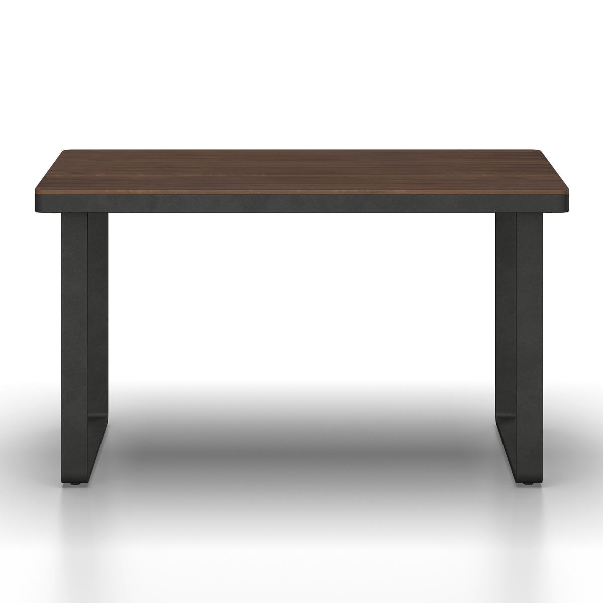 JEDÁLENSKÁ TERASOVÁ SÚPRAVA GIANNA - čierna/farba tíku, Modern, kov/drevo (221/71/76cm) - Bessagi Garden