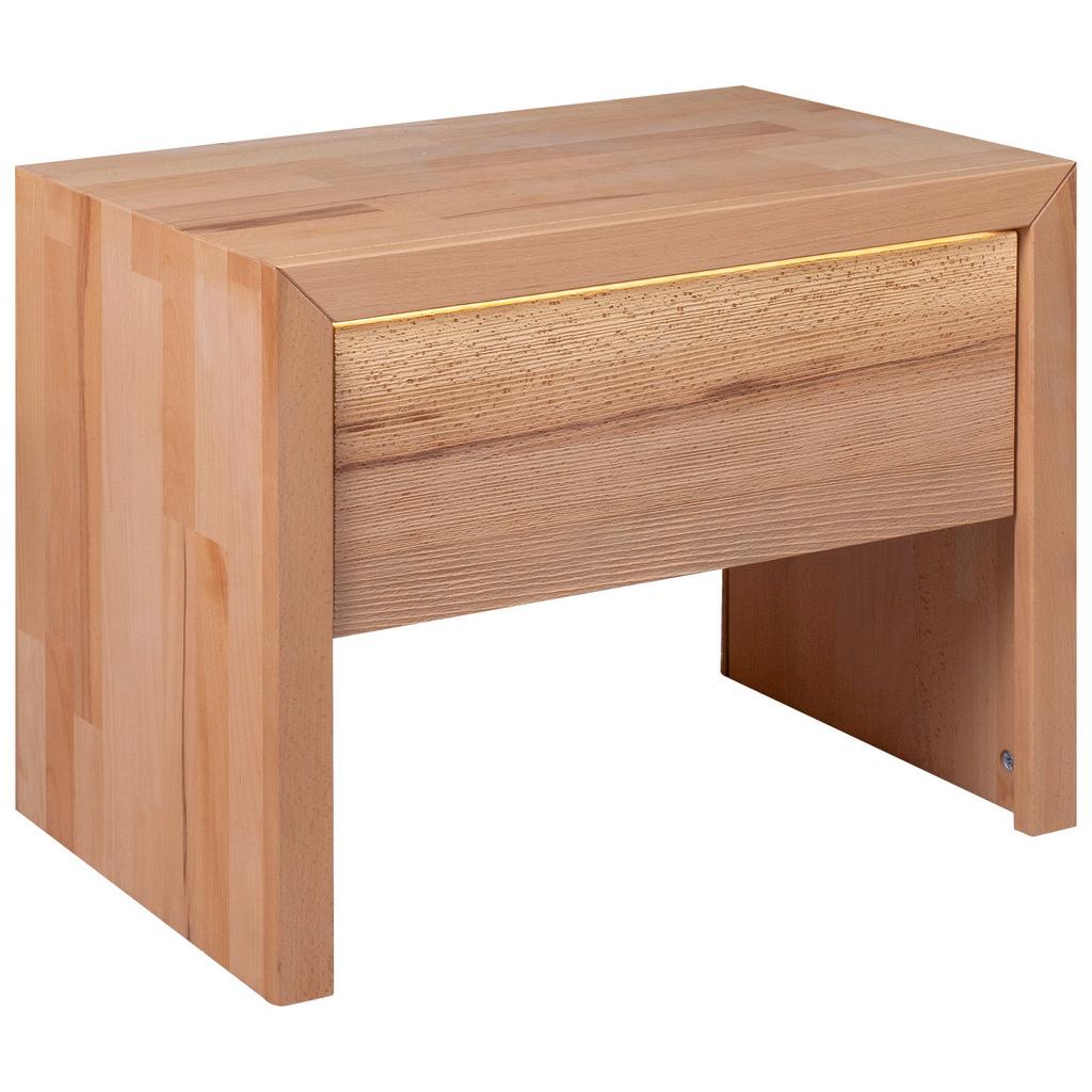 Nachtkästchen Farina inkl. Beleuchtung Kernbuche B: 60 cm