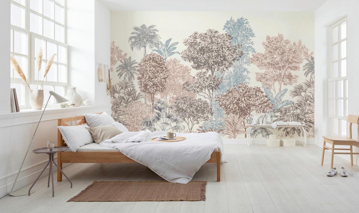 Fototapete Painted Trees - Multicolor, Trend, Papier (400/280cm) - Komar
