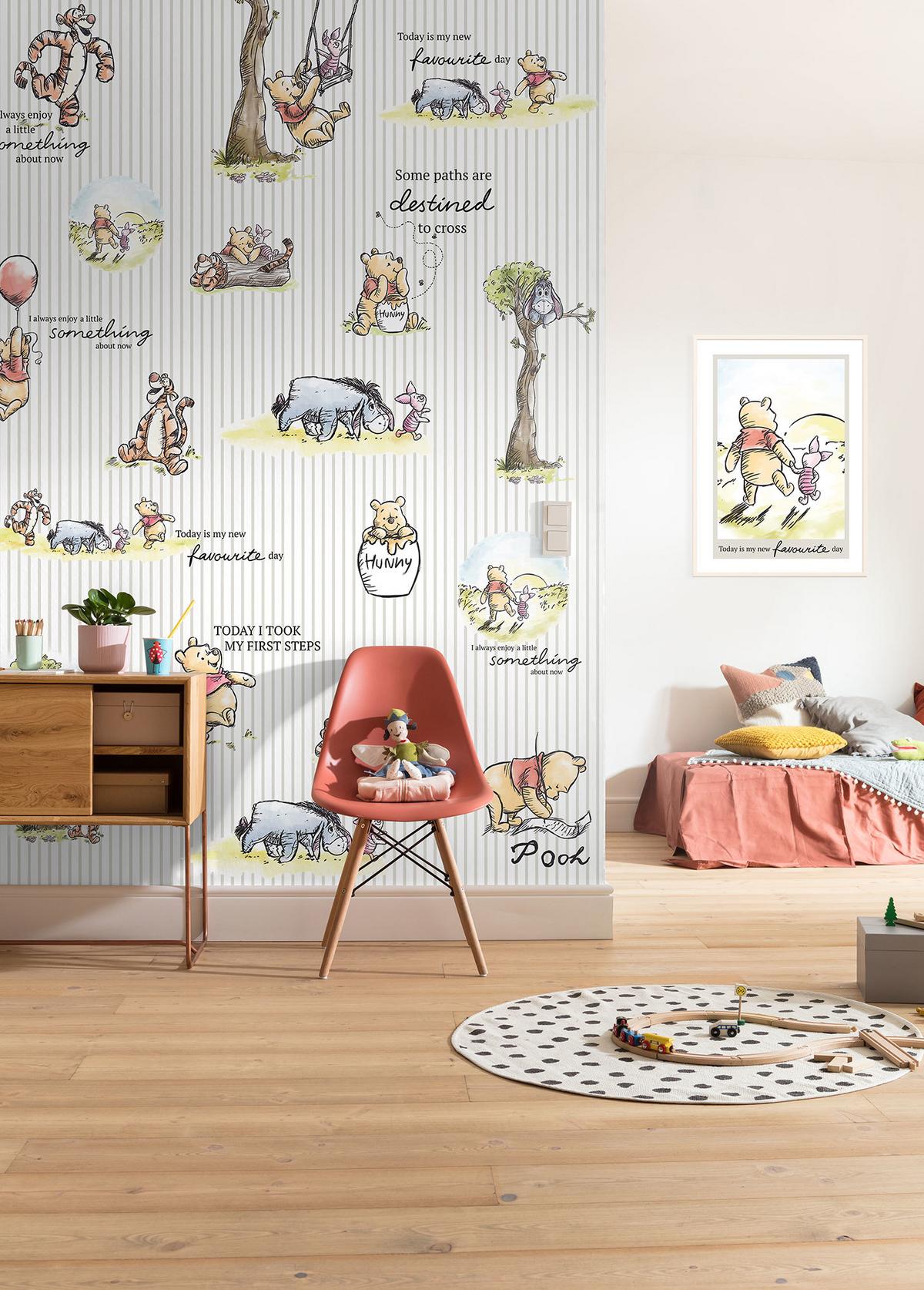 Fototapete Winnie The Pooh - Multicolor, Trend, Textil (200/280cm)
