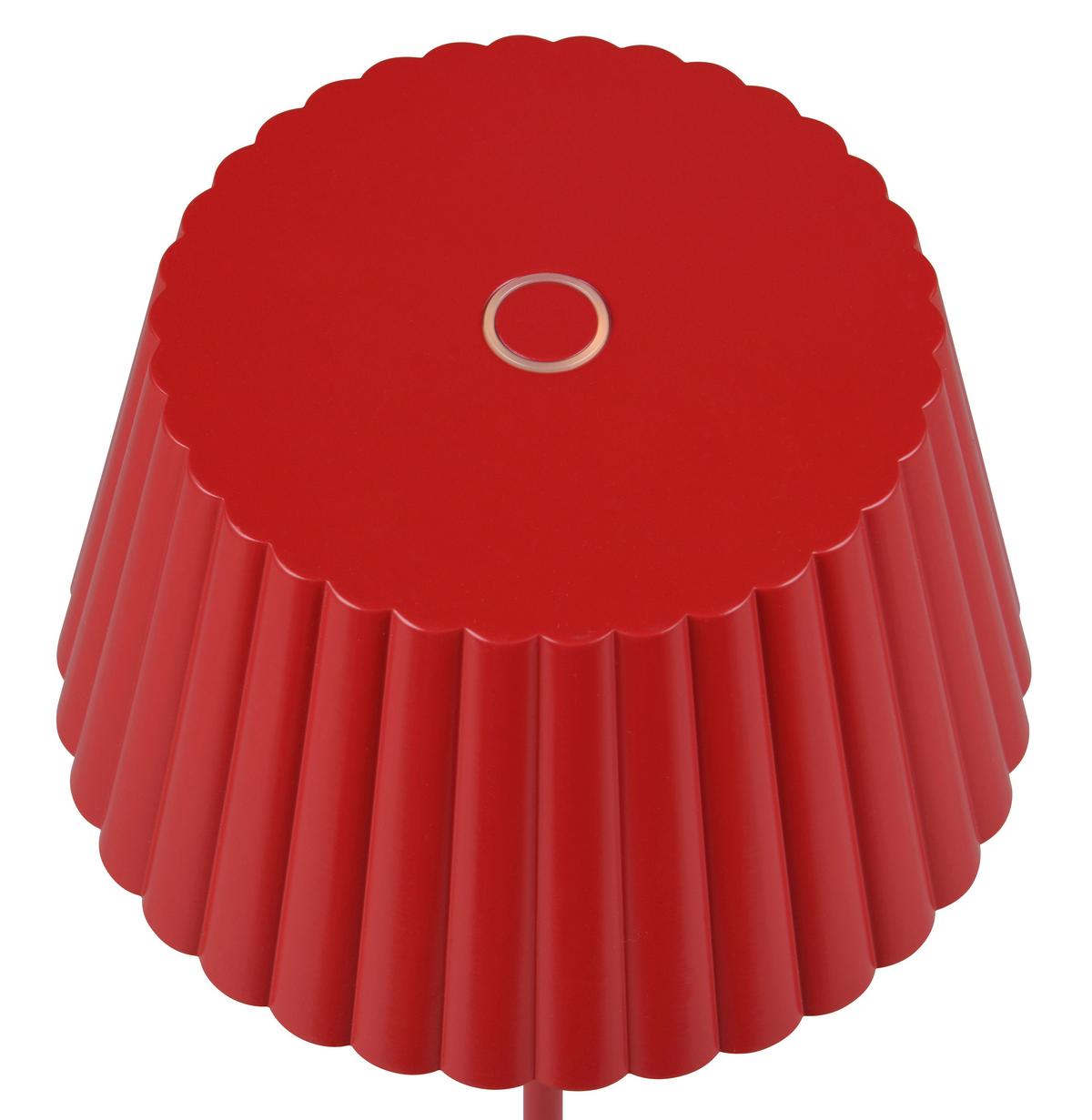Akku-stehleuchte R47706110 Suarez - Rot, Design, Metall (13,5/123cm)