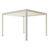 Pergola Deluxe 300x300cm Weiss - Weiß, MODERN, Metall (300/250/300cm) - Gardenson