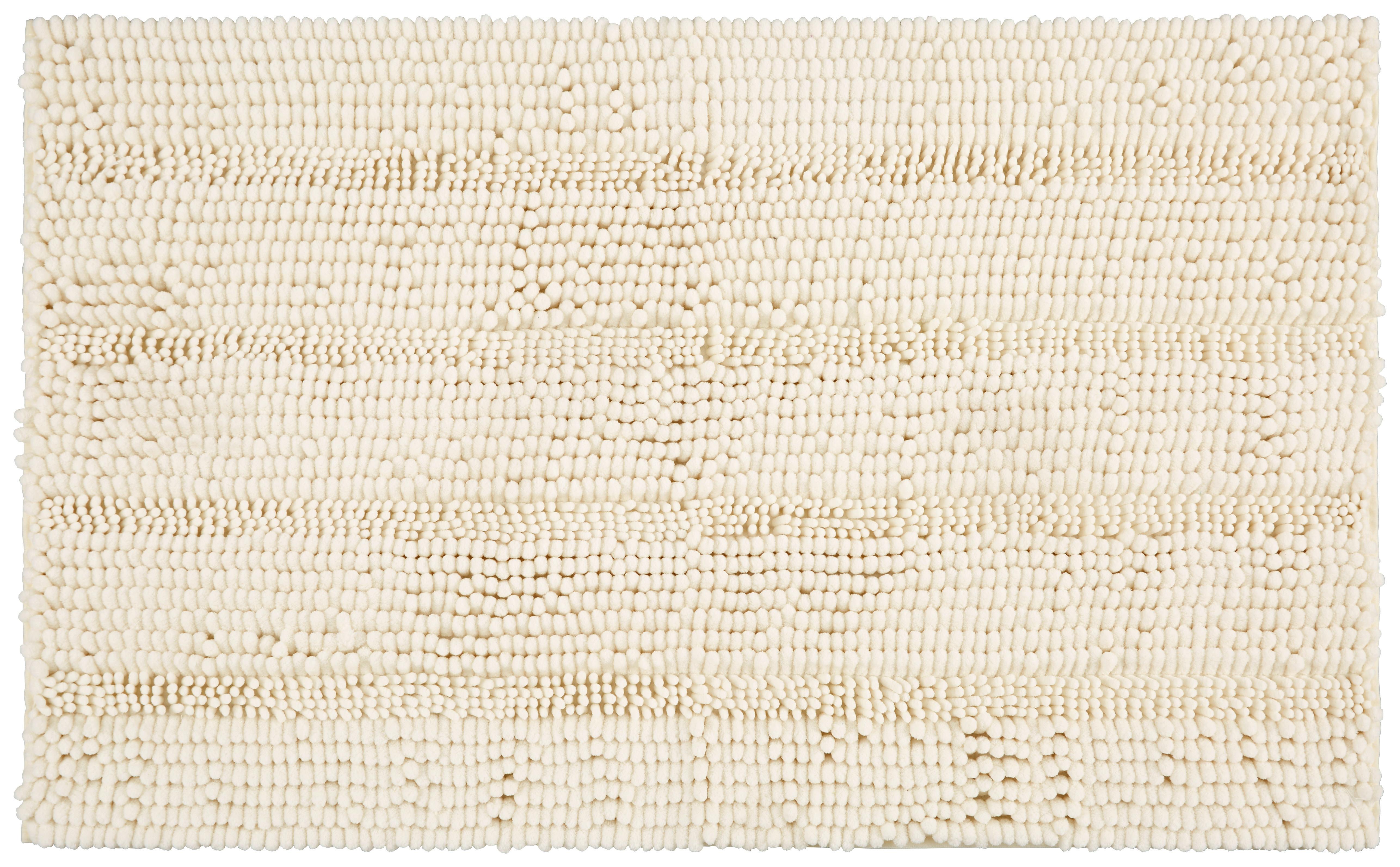 KÚPEĽŇOVÁ PREDLOŽKA Uwe, 60/100cm, biela - biela, textil (60/100cm) - Modern Living