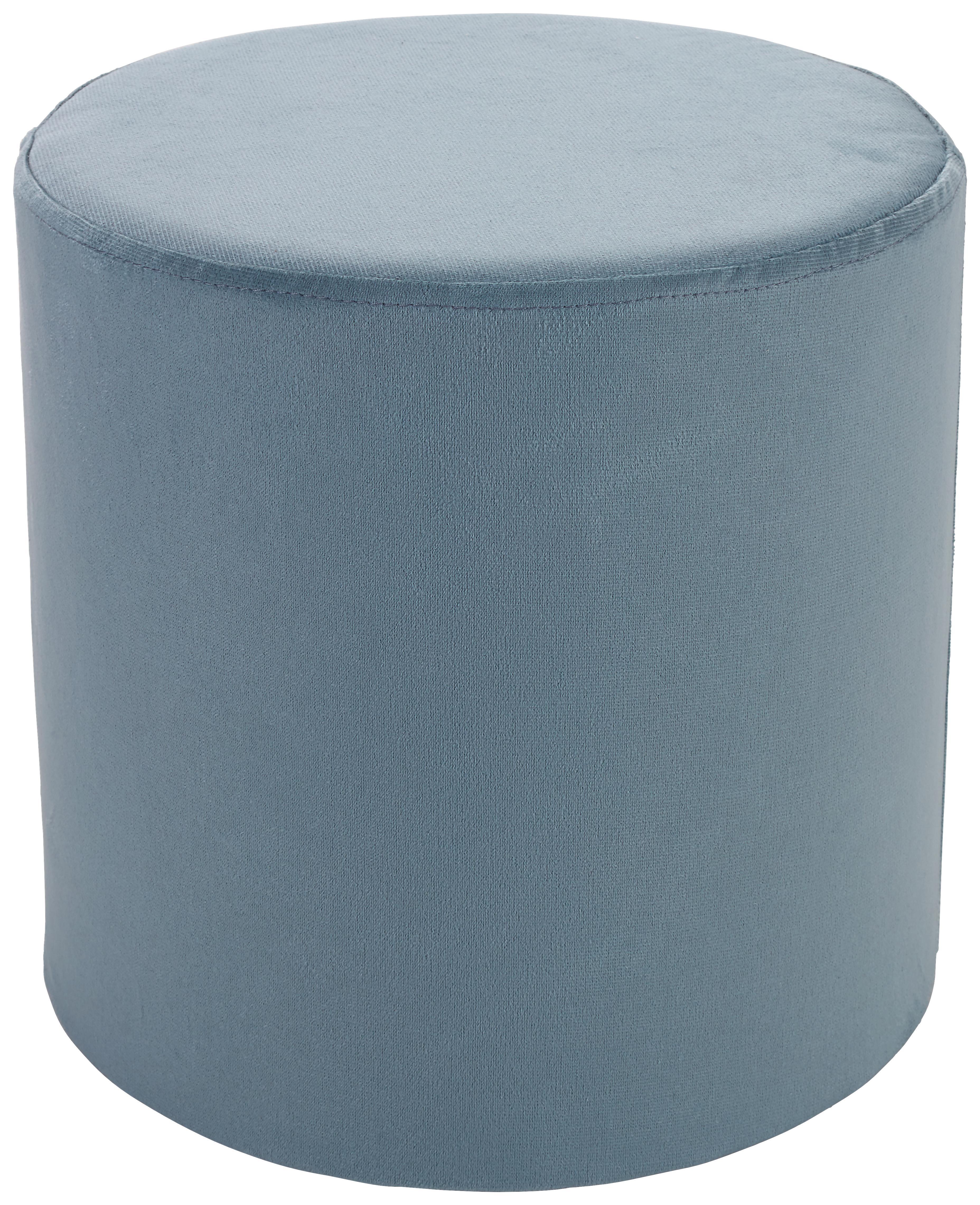 Hocker Silvia - Mintgrün, MODERN, Textil (33/35cm) - Ombra