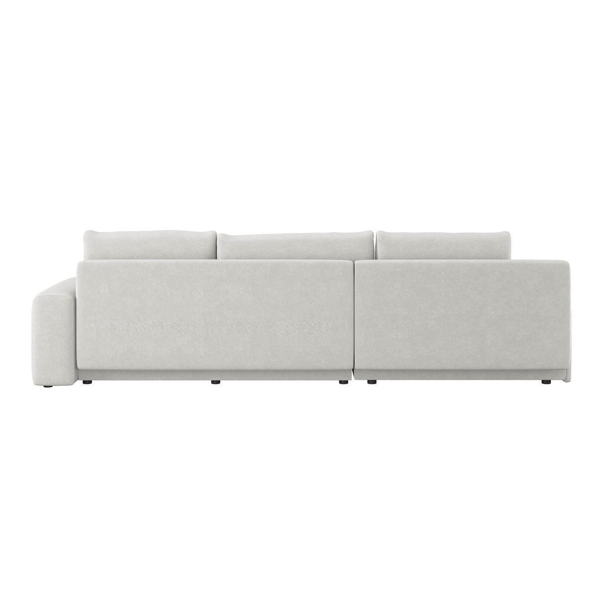 Ecksofa Adria Hellgrau S: 213x308 cm - Hellgrau, Trend, Textil (213/208cm) - Luca Bessoni