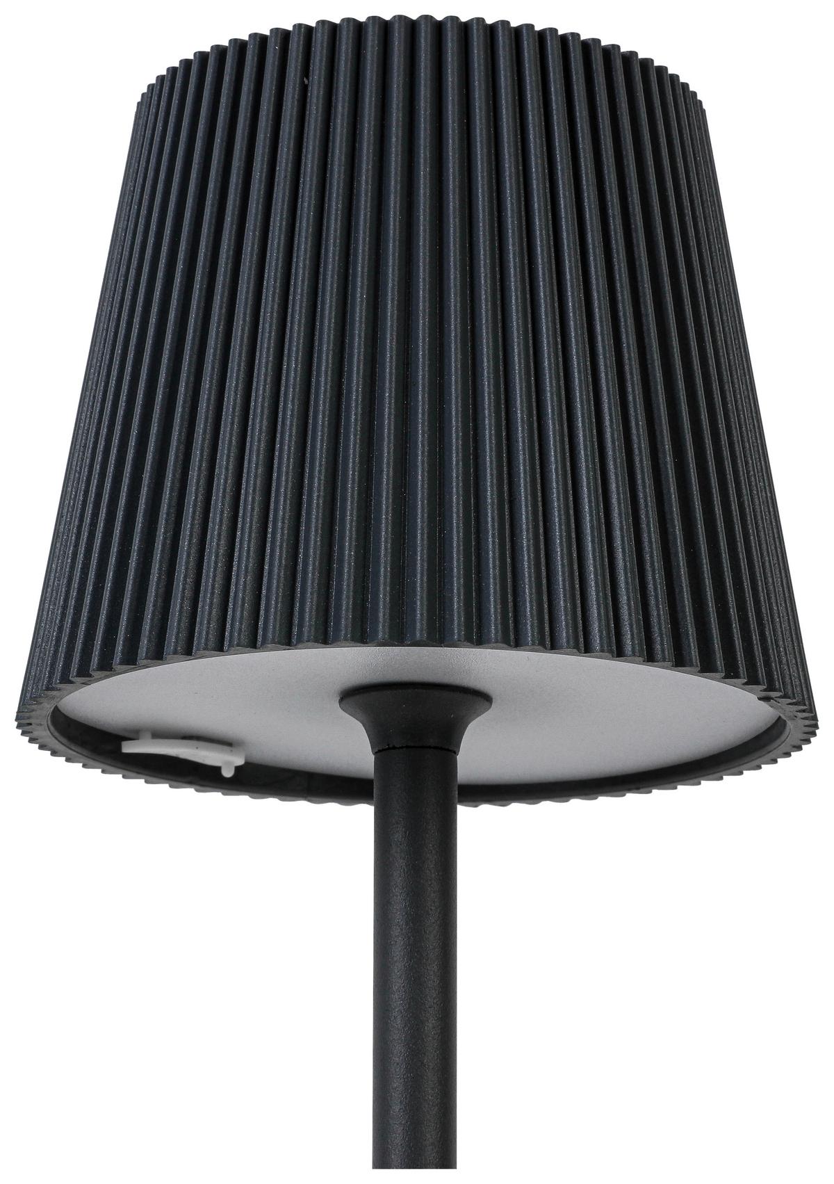 STOLNÍ LAMPA NA BATERIE MAXI - antracitová, Moderní, kov/plast (11/22- 36cm) - Mömax
