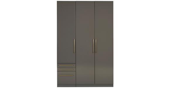 Kleiderschrank Unit - Anthrazit, KONVENTIONELL, Holzwerkstoff (137/210/58cm) - Ondega