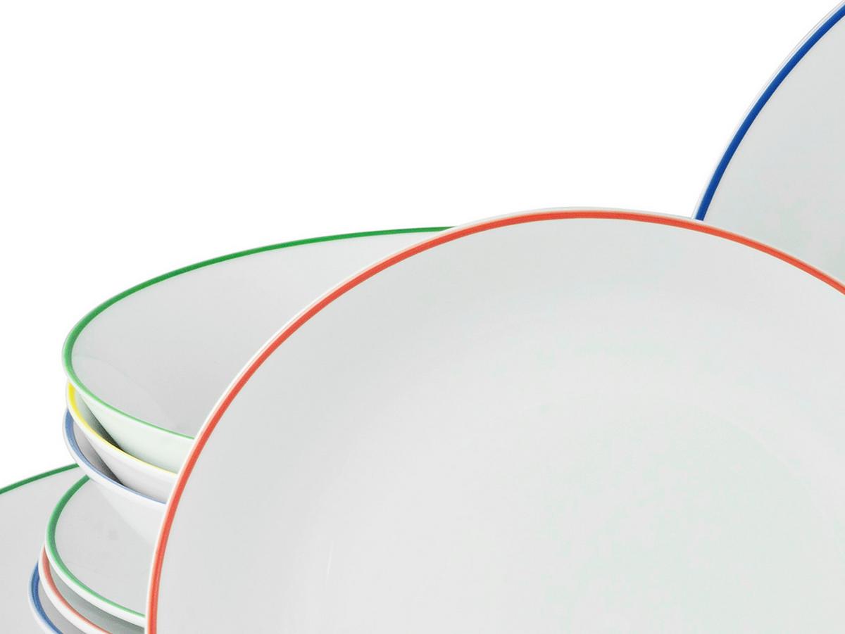 Tafelservice Luna Color Line Multicolor L: 32 Cm - Multicolor, Basics, Keramik (32/29/31,5cm) - Creatable