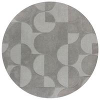 Wollteppich 503119373932 - Grau, Basics, Textil (160/160cm)