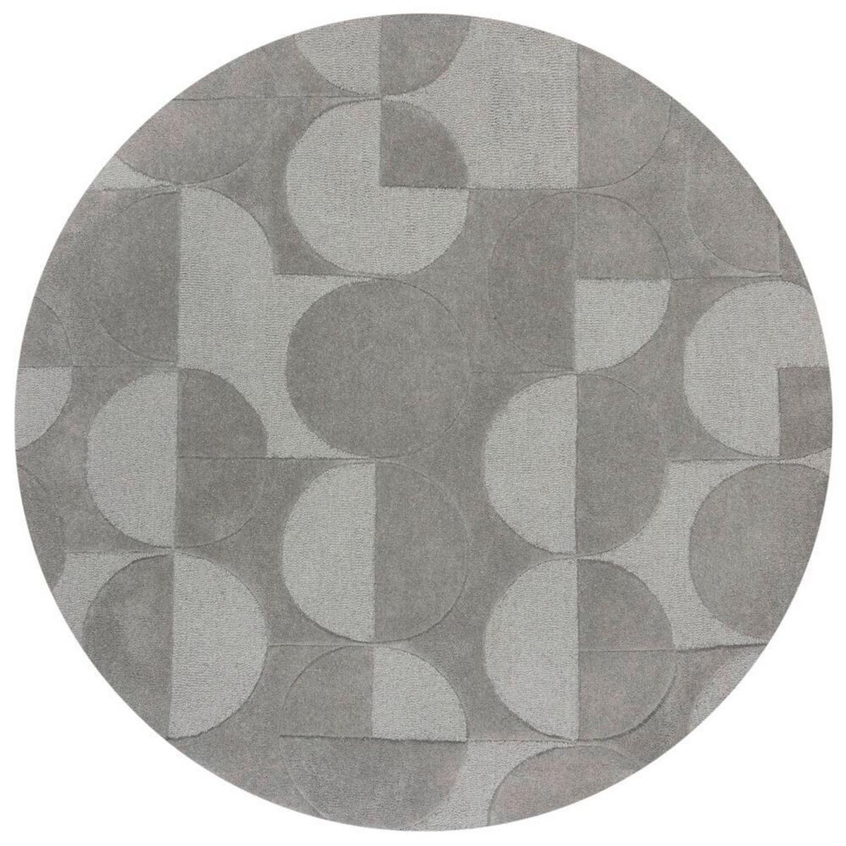 Wollteppich 503119373932 - Grau, Basics, Textil (160/160cm)