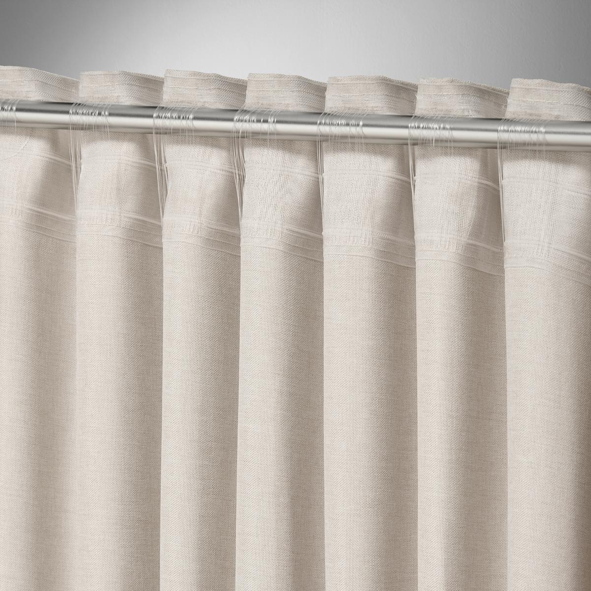HOTOVÝ ZÁVĚS ULRICH -EXT- -TOP- - pískové barvy, textil (135/245cm) - Modern Living