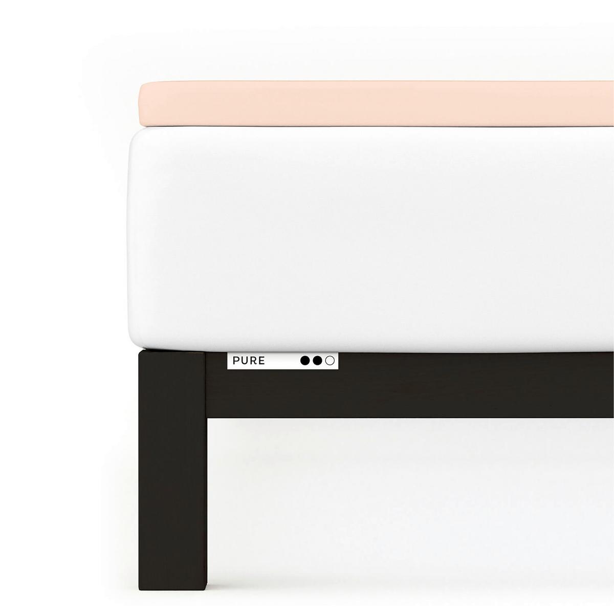 Topper-spannleintuch Pure Topper - Hellrot, Basics, Textil (140-160/200-220cm) - Schlafgut