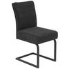 Schwingstuhl Olivia Giga-S - Anthrazit/Schwarz, MODERN, Textil/Metall (61/91/43cm)
