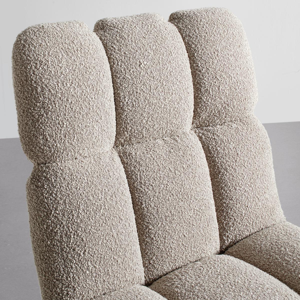 Otočná stolička MALU béžová - čierna/béžová, Modern, kov/textil (53/68/83cm) - Bessagi Home