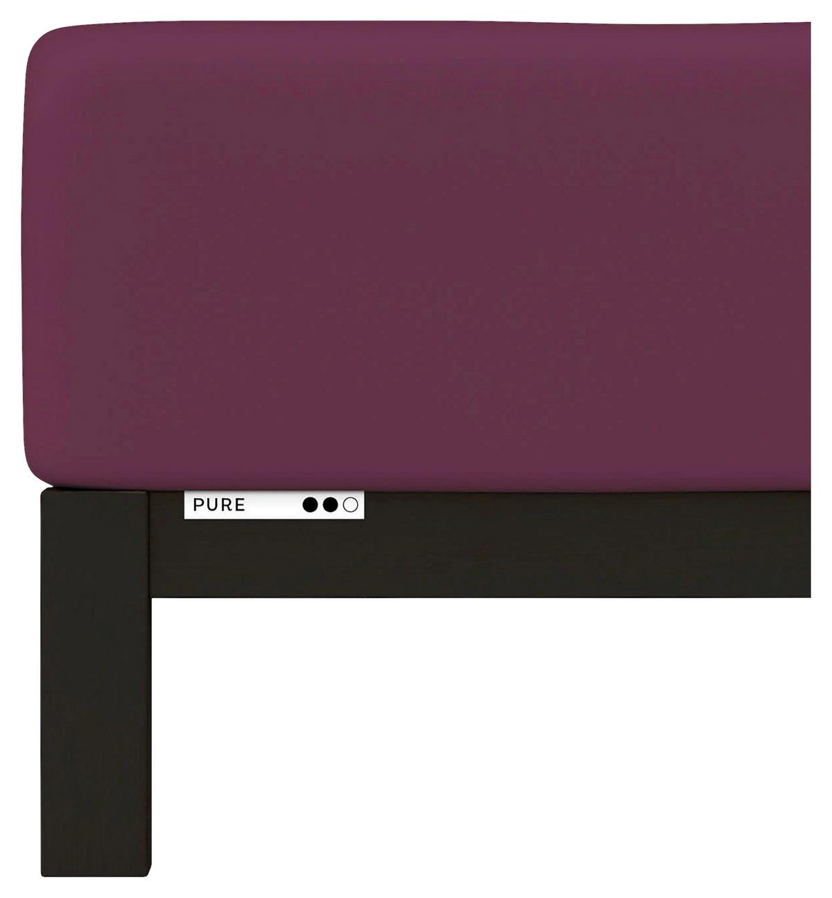 Boxspring-spannleintuch Pure Boxspring - Beere, Basics, Textil (90-100/190-220cm) - Schlafgut