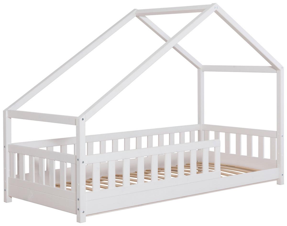 Hausbett Lou Weiß B: 140 Cm - Weiß, MODERN, Holz (140/200cm) - MID.YOU