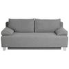 Schlafsofa Lena - Weiß/Grau, Design, Textil (190/75/97cm) - P & B