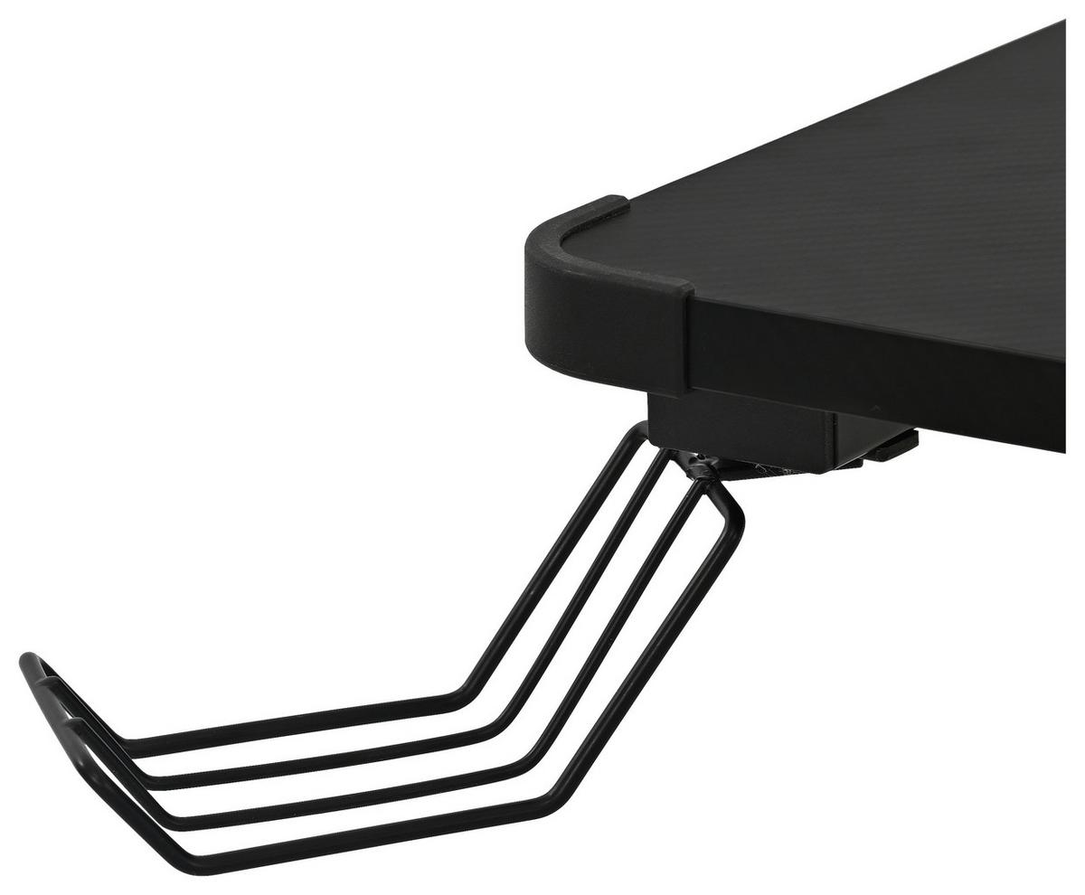 Gamingtisch Gerald Schwarz B: 120 cm - Schwarz, Trend, Holzwerkstoff/Metall (120/75/60cm)