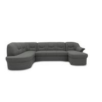 Wohnlandschaft Sarafina Grau - Schwarz/Grau, KONVENTIONELL, Textil (180/295/146cm) - MID.YOU