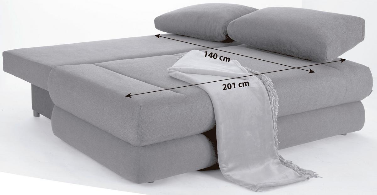 2-Sitzer-Sofa mit Schlaffunkt. und Bettkasten Clipso Olivgrün - Olivgrün, Basics, Textil (212/93/90cm) - Ondega