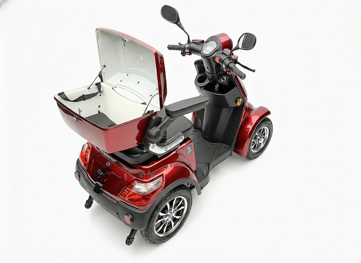 E-Seniorenmobil MAXXI 4.0 Lithium Akku, 1000W, 25 km/H - Bordeaux, Basics, Metall (165/80/110cm)
