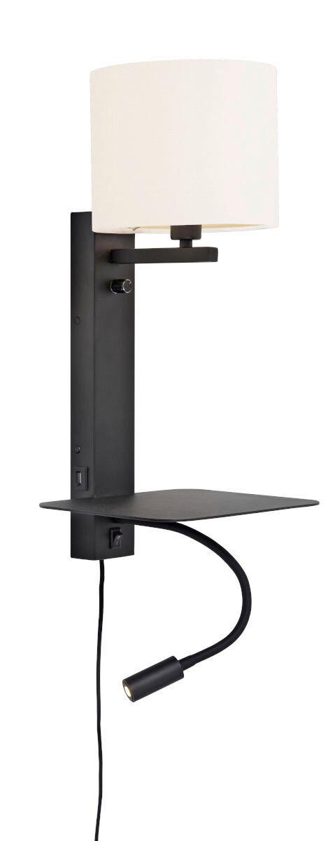 Wandleuchte Florence/wxl/b/1815/w - Weiß, Trend (24/22/52cm) - It's about Romi