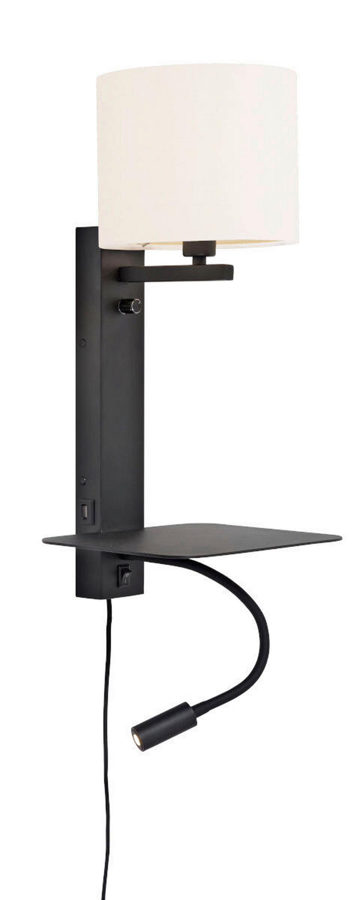 Wandleuchte Florence/wxl/b/1815/w - Weiß, Trend (24/22/52cm) - It's about Romi