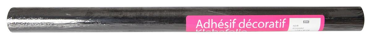 Klebefolie Uni Schwarz Basic-Line 45x150 cm - Schwarz, KONVENTIONELL, Kunststoff (45/150cm)