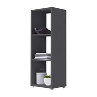 Aktenregal Nizza Anthrazit B: 37,5cm - Anthrazit/Silberfarben, MODERN, Holzwerkstoff (37,5/108,5/33cm) - MID.YOU